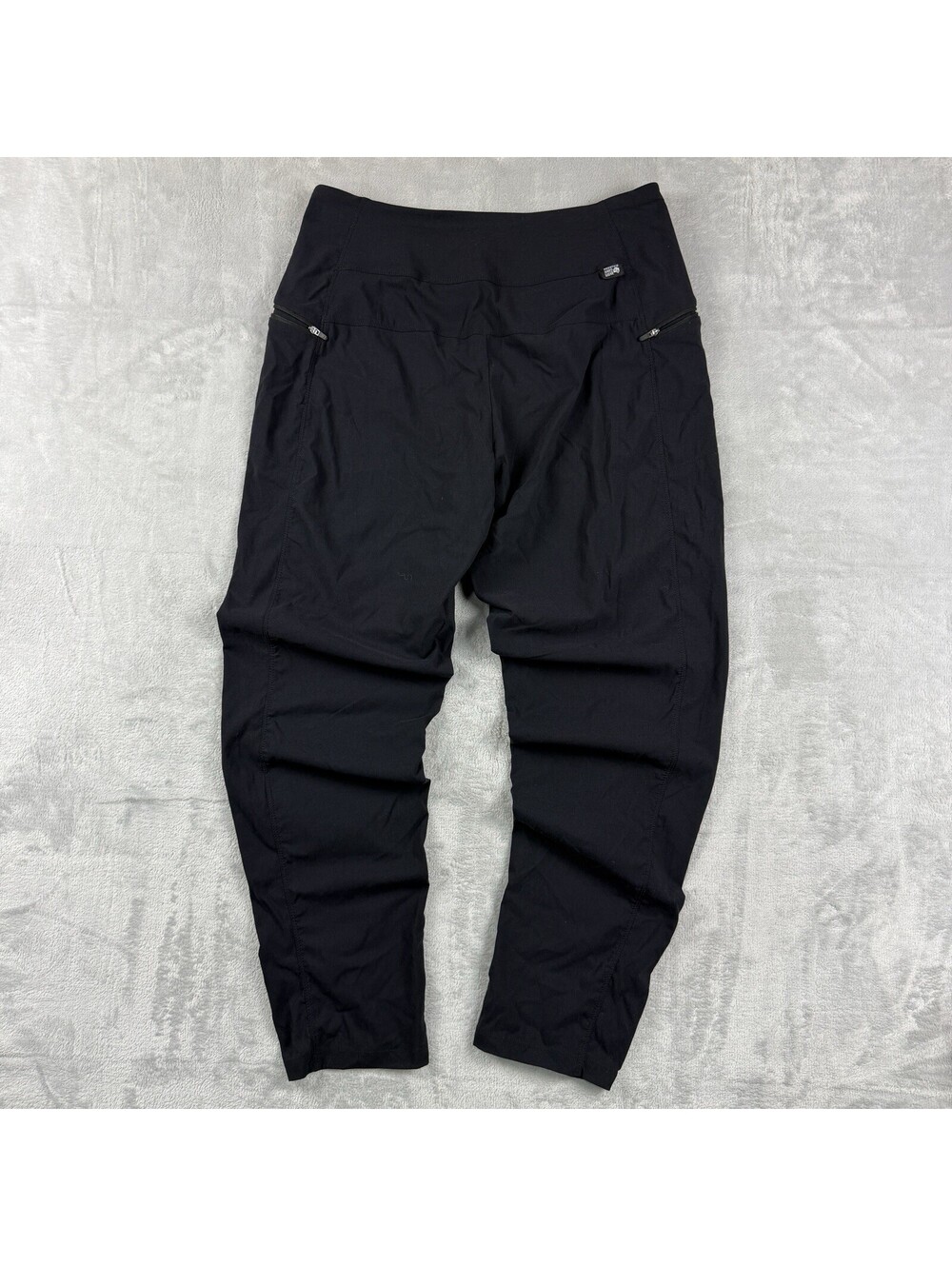 Mountain Hardwear Women’s Black Stretch Hiking Pants Zip Pockets Size M Gorpcore